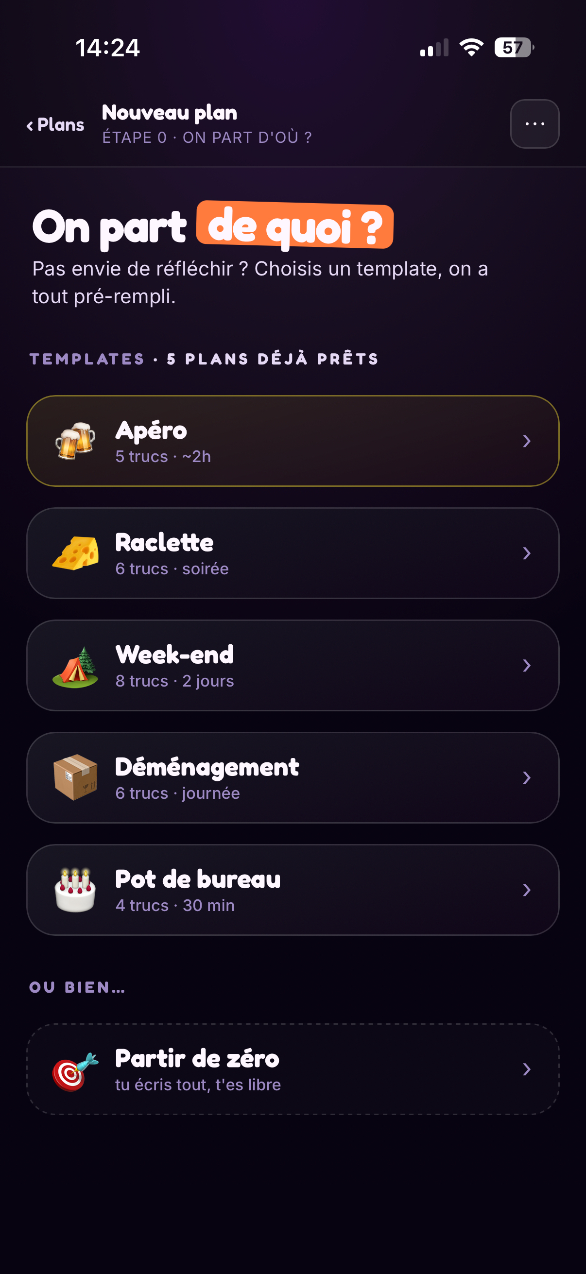 KicékiSeRamène : organisation du plan